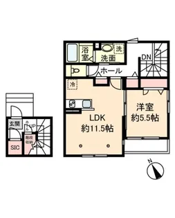 東京都豊島区駒込4【アパート】の間取り