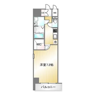 エスプレイス神戸プラージュ【2階】の間取り