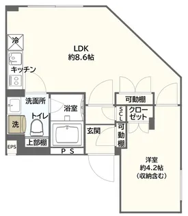 Ludens王子【5階】の間取り