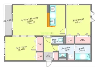 D-ROOM銀杏町II【3階】の間取り