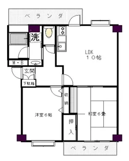 神奈川県横浜市青葉区しらとり台【マンション】の間取り