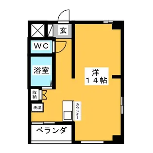 シャルムジャルダン【8階】の間取り