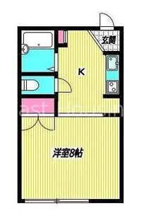 東京都中野区弥生町1【アパート】の間取り