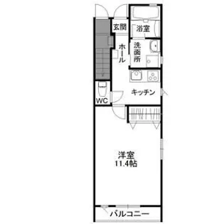 ヒルズレジデンシャルN14【1階】の間取り