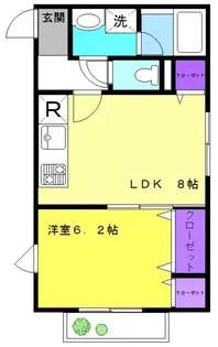 マリンシャトーII【2階】の間取り