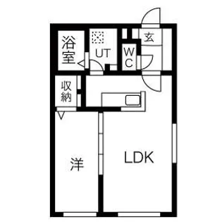PRIME COURT 苗穂駅前【2階】の間取り