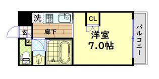 サニークレスト上町【2階】の間取り