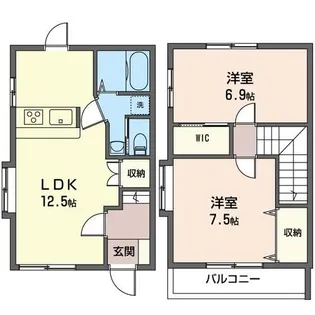 東京都足立区北加平町【一戸建】の間取り