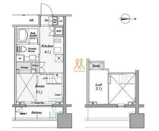 東京都墨田区緑4【マンション】の間取り