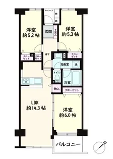エルシティ新浦安【9階】の間取り