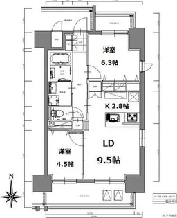 S-RESIDENCE亀島駅前blaze(ブレイズ)【7階】の間取り