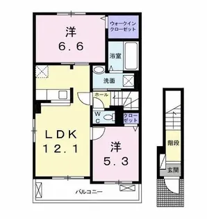 ラルージュ【2階】の間取り
