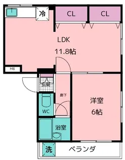 メゾンベアフルート【3階】の間取り