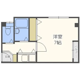 カーサゼブラ土佐堀【2階】の間取り
