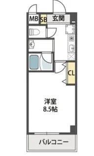 クレセールTWO【5階】の間取り