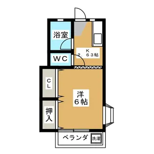 サンハイツ【1階】の間取り