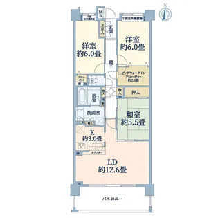 クレストレジデンス新川崎【2階】の間取り