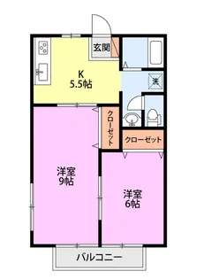 プライムステージSun B棟【1階】の間取り