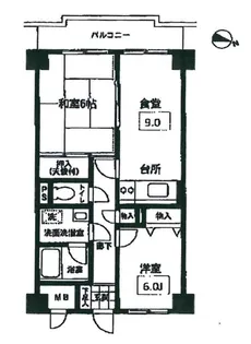 アブニール根岸【4階】の間取り