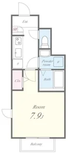 ミロワール中板橋【1階】の間取り
