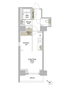 プライムメゾン西新宿【2階】の間取り