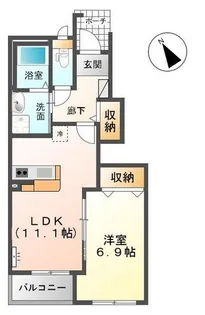 ベルデ アネックス【1階】の間取り