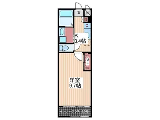 beエイブル矢野東【1階】の間取り