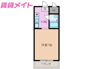 B&M北山【2階】の間取り