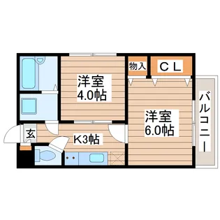 ダイリ長町ビル【2階】の間取り