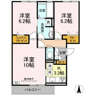 Re・EARTHの杜 やま【1階】の間取り