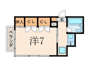 シティハウス広尾【1階】の間取り