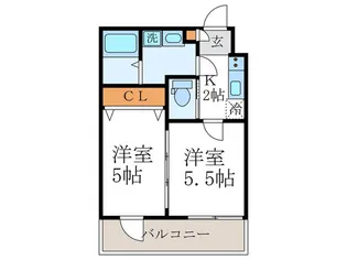 ベレーザ西陣I【4階】の間取り
