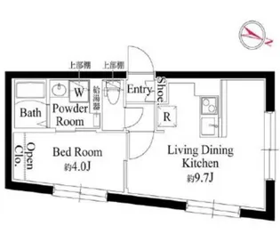 ラミィ中野坂上【2階】の間取り