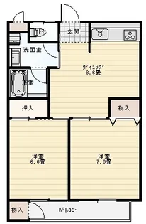アーバンライフコマツ【2階】の間取り