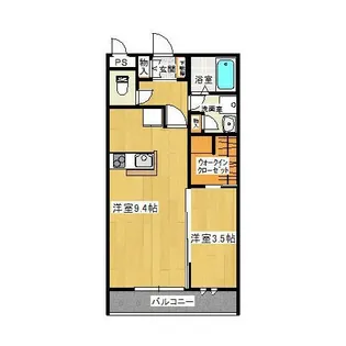 ディアコート産興【1階】の間取り