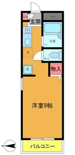 リバービュー【2階】の間取り