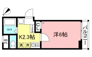 CLIFF SIDE 梶が谷【2階】の間取り