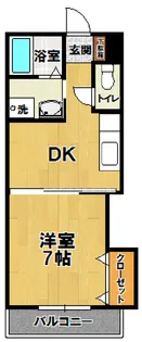 プレジール春日【5階】の間取り