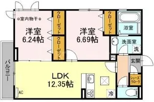 ソレイユM【1階】の間取り