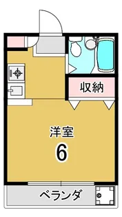 サンハイツ浅野【4階】の間取り