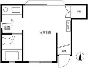 万葉荘【1階】の間取り