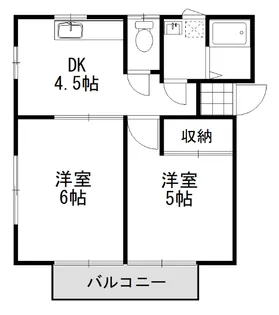 グリーンウッド連取【2階】の間取り