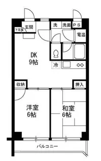 滝野川フラワーハイツ【5階】の間取り