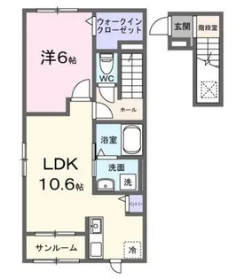 マイグリーン大島【2階】の間取り