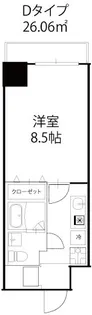 ドミールcity東中野II【8階】の間取り