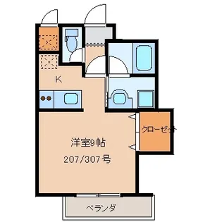 アイビークレスト【3階】の間取り