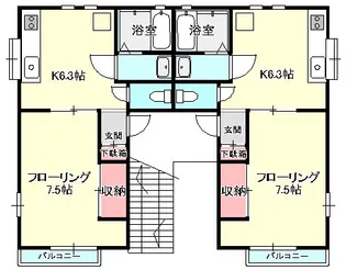 HODAKA Canal 10【1階】の間取り