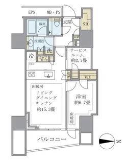 三田ガーデンヒルズ サウスヒル【3階】の間取り