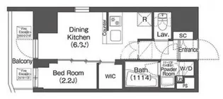 コンフォリア東大井II【7階】の間取り
