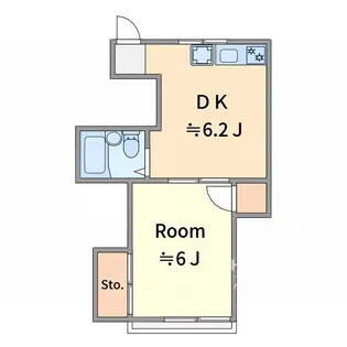 サンハウス並木【2階】の間取り